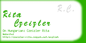 rita czeizler business card